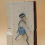 Blauw figuurtje 20x19.5x5cm