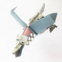 Pterosaurus hangende sculpture 65x60x40cm 