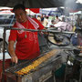 grillmeister bei der arbeit