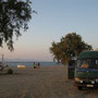 am strand von pefki, griechenland