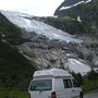 Glacier le plus grand d'Europe camping car et pêche