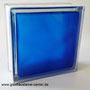 MATTY BLUE Seves Vitrablok Solaris Farbige Farbe Glasbausteine Glassteine Glasbaustein Glasstein Bauglas Prismenglas Luxfer Glass Blocks Mattes Blau Glasbaustein-Wände farbig Strong Shades colors Österreich Schweiz Belgien Luxemburg Liechtenstein Wien 