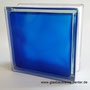 MATTY BLUE Seves Vitrablok Solaris Farbige Farbe Glasbausteine Glassteine Glasbaustein Glasstein Bauglas Prismenglas Luxfer Glass Blocks Mattes Blau Glasbaustein-Wände farbig Strong Shades colors Österreich Schweiz Belgien Luxemburg Liechtenstein Wien 