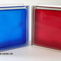 MATTY RED Vitrablok Solaris Farbige Farbe Glasbausteine Glassteine Glasbaustein Glasstein Bauglas Prismenglas Luxfer Glass Blocks Mattes Rot Glasbaustein-Wände farbig Strong Shades colors Österreich Schweiz Belgien Luxemburg Liechtenstein Wien 