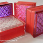 Seves MyMiniGlass MG/s MINI 14,6x14,6x8 (15x15) Type  Romantic Pink Rosa  Seves MMG EasyGlass Q15  Q15 Glasbausteine Glassteine Glasbaustein Glasstein Bauglas Prismenglas Luxfer Glass Blocks Österreich Schweiz Belgien Luxemburg Liechtenstein Wien München 