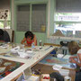 atelier de mosaïque à Fumel, salle mosaïque, stage adhérents juillet 2012