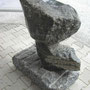 skulptur, labrador/larvikit "marina pearl", ca. 120 cm hoch, masse: ca. 750 kg, foto: ©SKa. all rights reserved