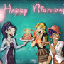 All the girls celebrating Cornelia's Birthday
