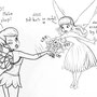 Part of a comic I once made about Aliya and Moreena where Aliya discovers the world of a fairy