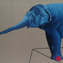 sylvia berndorfer, "the elephant", 2019, 110 x 200 cm, oil on canvas – erlas galerie