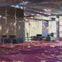 dénesh ghyczy, "lounge", 2023, 160 x 250 cm, oil & acrylic on canvas – erlas galerie