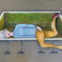 michou hutter, "das erdsofa", 2023, 60 x 80 cm, oil on canvas – erlas galerie