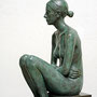 bruno walpoth, "weiterziehen", edition of 8, 2023, 47 x 20 x 27 cm, bronze – erlas galerie