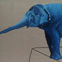 sylvia berndorfer, "the elephant", 2019, 110 x 200 cm, öl auf leinwand – erlas galerie
