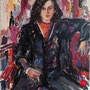 benjamin kiu, "anna", 2007, 10 x 80 cm, oil on wood – erlas galerie