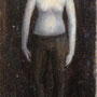 benjamin kiu, „drei frauen“ 1, 2015,  je 40 x 12 cm, oil on wood – erlas galerie