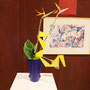 Cornelia Gerold: Arrangement zu einem Druck von Wassily Kandinsky