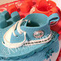 Baby Fondanttorte - Babyschuhe Chucks