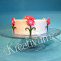 Rose Blümchen Fondanttorte 