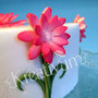 Rose Blümchen Fondanttorte - Blümchen