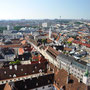 View of Vienna from the top of Stephansdom.