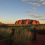 Uluru and sunset path