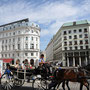 Michaelerplatz in front of the Hofburg Palace.