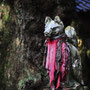Fox statue at Kojinja, just east of the main shrine