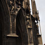 Discoloured saints on the west side of Stephansdom.