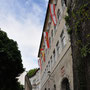 At the bottom of the stairs to Hohensalzburg Fortress.