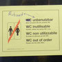(c) kps - 10.12.2011 - Tag der letzten Fahrten - improvisiertes Ausfallschild im Zug
