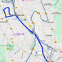 Fahrt ins Stadtzentrum