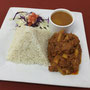 Corned Beef con arroz blanco y habichuelas