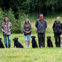 Me und Ivy, Simone mit Grace und Sally, Kathrin mit Molly, Micha mit Iona, Silvia mit Bee und hinter der Linse Christoph mit Shady