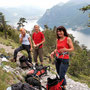 Franzi, Gerti und Tine nach der Kletterei am Traunstein