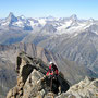 Gerti auf dem Rotgrat zum Alphubel