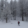 Aufstieg bei Hochwinterstimmung zum Pizzo Bandiera