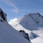 Das Rimpfischhorn vom Aufstieg aufs Allalinhorn