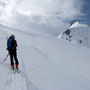 Wiederanstieg zur Cap. Corno Gries