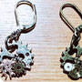 collage french pierced earrings (￥1000-/片耳/2color:gold/silver) 