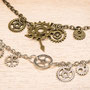 collage chain bracelet (￥2800-/1color:silver)