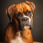 photographe chien studio, séance photo chien studio, portrait chien, photographe animalier toulouse, photo boxer