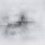 Dampfer im Nebel, Kohle auf Papier