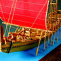 34-2 ファラオの船 Pharaoh's Ship  年代　BC2700  エジプト 縮尺  1/50 製作方法  キット  高橋　宏　Hiroshi Takahashi