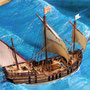 29 コロンブスの船団 　The Ships of  Columbus　　年代：   　1492年  製作者：   坪井悦郎  製作期間：10ヶ月   ジオラマ