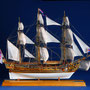35-21　キャロライン　CAROLINE　 年代  1749  　  船籍  イギリス　　  縮尺 1/47    キット　パナルト    西明 秀哉　 Hideya Saimei