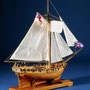 35-16 レゾリューション　 HMS RESOLUTION　  年代  　18世紀初  　  船籍  イギリス　　  縮尺 1/50     キットメーカー　コーレル　COREL     製作者  高橋 利夫   Toshio Takshashi