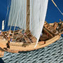 40    菱垣廻船    Higaki-kaisen　年代：  18世紀   船籍： 日本  縮尺：  1/100    スクラッチビルト  製作者：田中武敏  製作期間： 2年