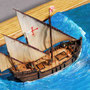 29 コロンブスの船団 　The Ships of  Columbus　　年代：   　1492年  製作者：   坪井悦郎  製作期間：10ヶ月   ジオラマ