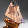 34-22 レゾリューション H.M.S.RESOLUTION  国　籍   nationality     イギリス 建造年  age     18世紀 縮　尺   scale  1/50 製作方法 kit キット 製 作：星野　元典 Motonori Hoshino
